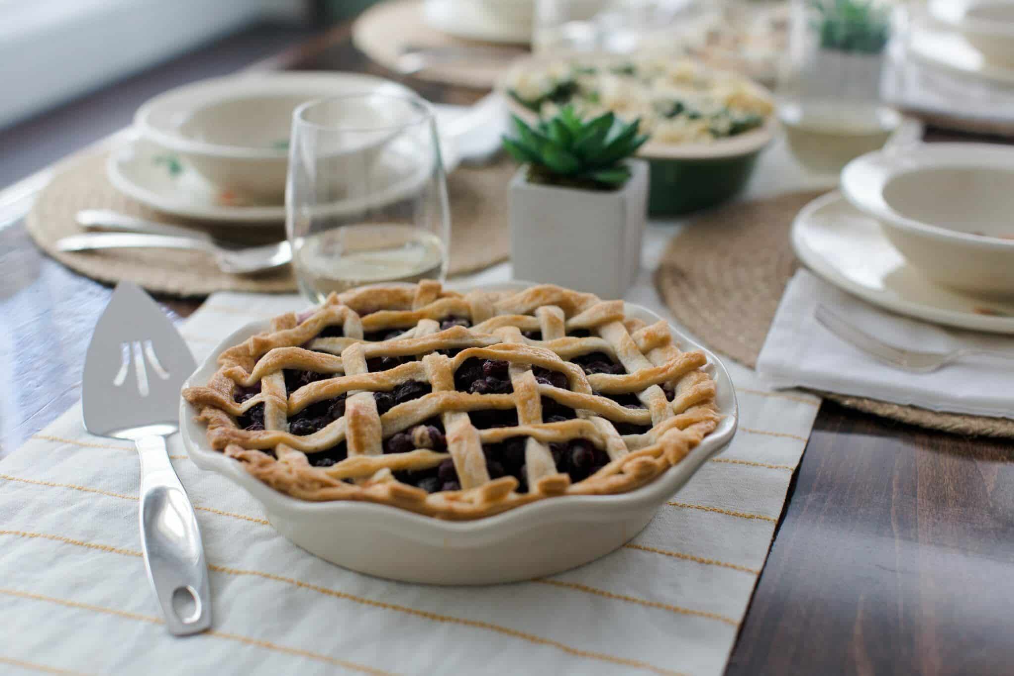 Lavender Frilly Pie Plate