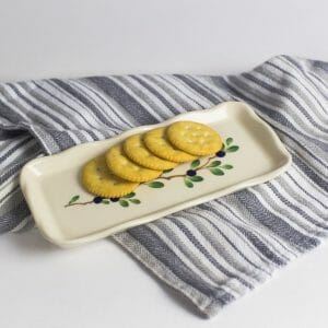 Small Blueberry Frilly Tray