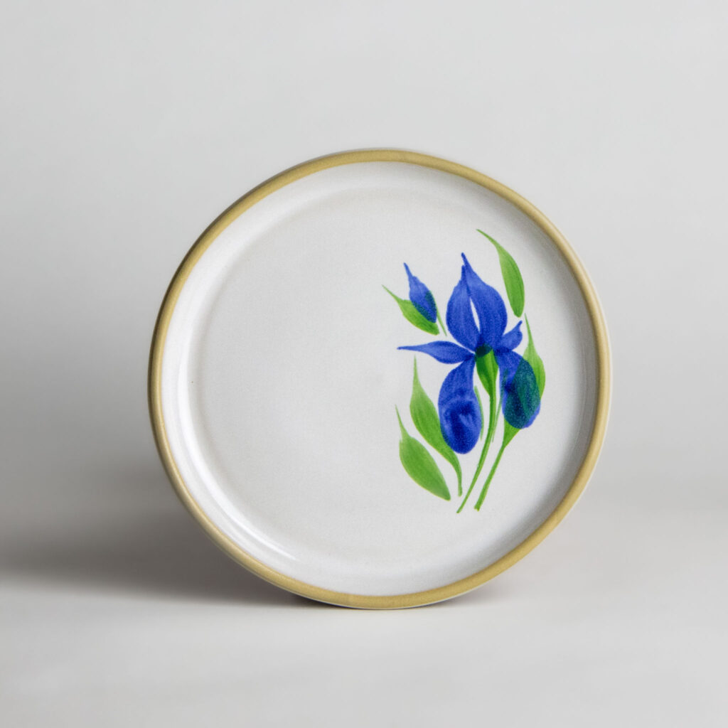 Shortbread and Tea Fall 2 Field of Iris Brookline Cake Plate