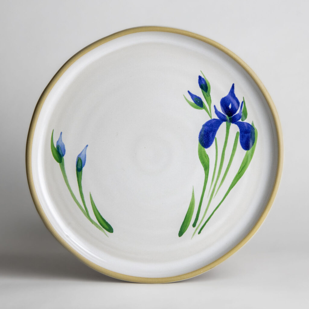 Field of Iris Brookline Dinner Plate
