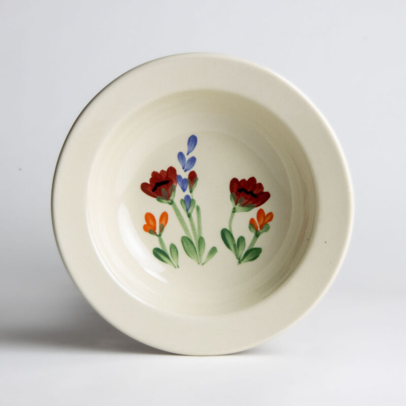 Red Poppy Classic Soup Bowl