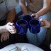 Tea Party with American Blue Mugs