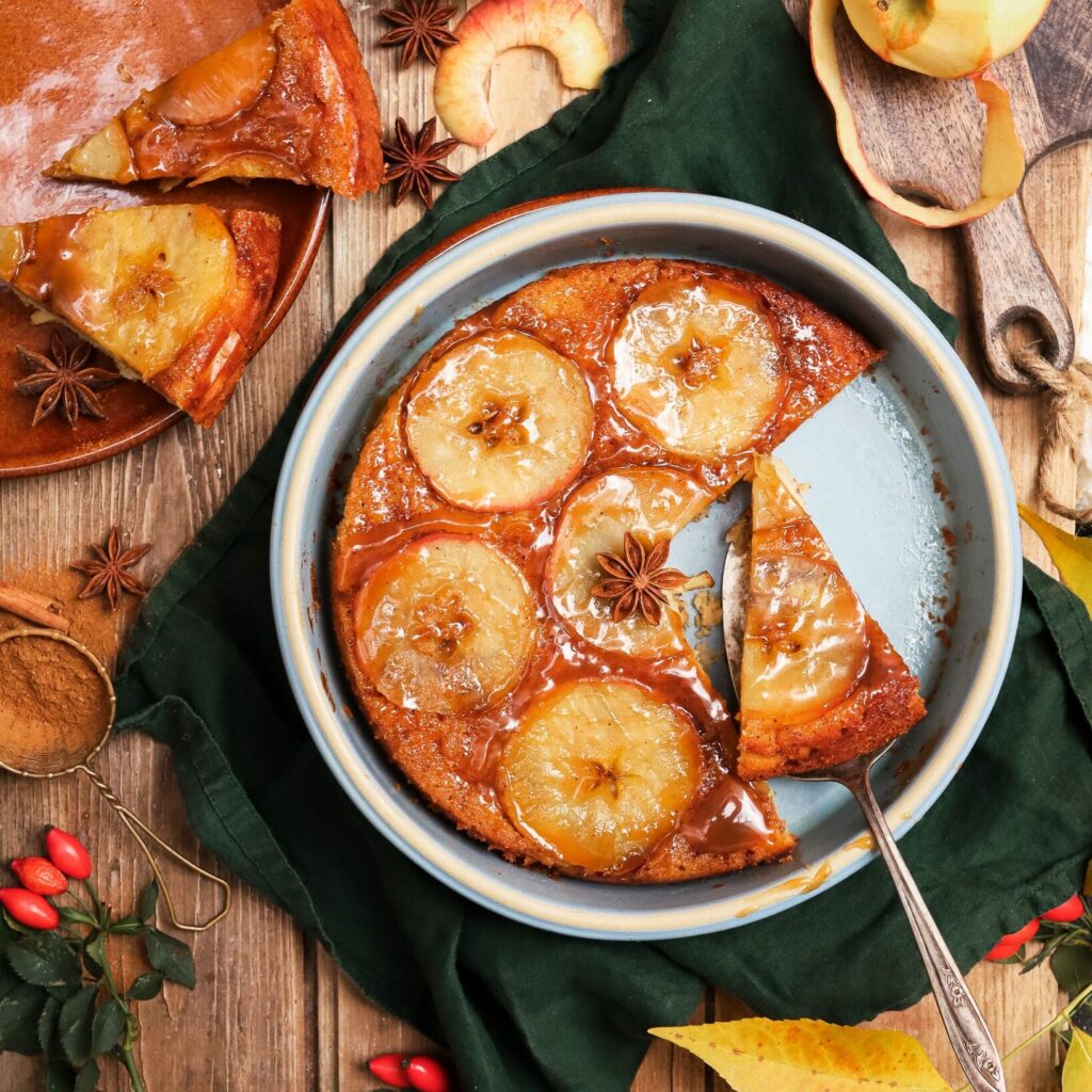 Fall Brookline Stoneware with upside down cake cinnamon.