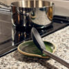 Moss Stoneware Spoon Rest with Pot